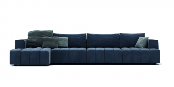 abscess Recently Predict Philippselva - Indigo Deluxe sectional sofa - Extendable sofa unit right